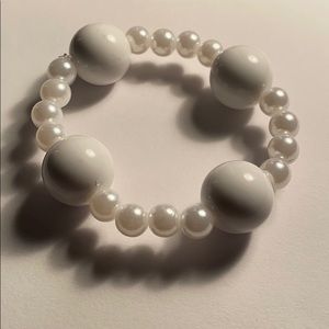 A all white bracelet